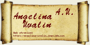 Angelina Uvalin vizit kartica
